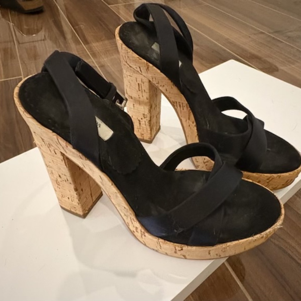 Prada heels black 36.5